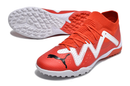 Chaussure de foot Puma Future Ultimate TF rouge et blanche