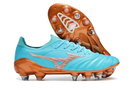 Chaussure de football Mizuno Morelia Neo 3, semelle mixte, bleu "Azure Blue Pack"